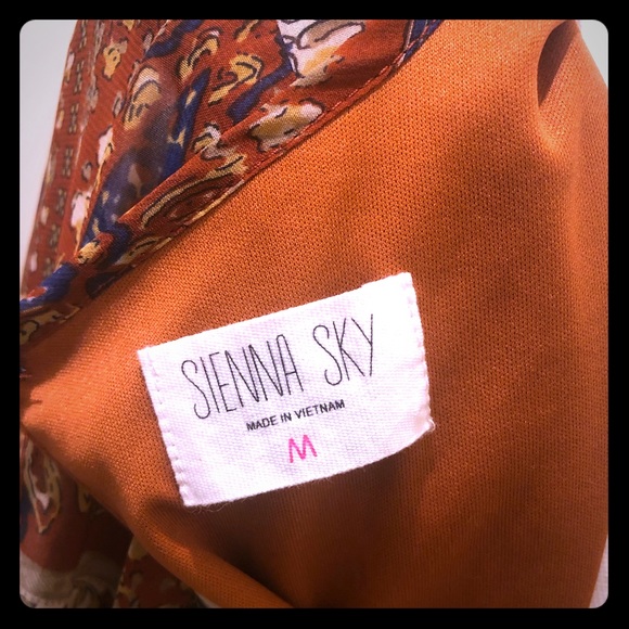 Paisley Long Sleeve Boho Romper - Picture 6 of 6